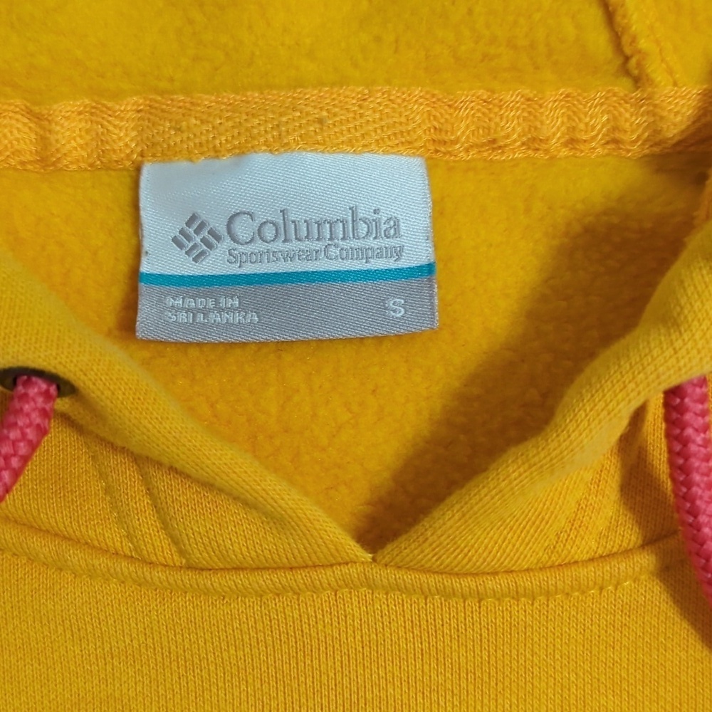 Columbia Logo Hoodie, Color Bright Marigold Size S - Picture 6 of 15